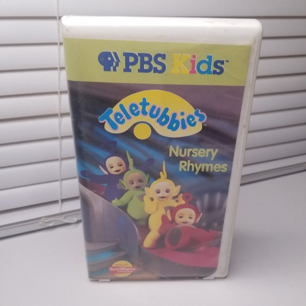 PBS Kids Teletubbies Nursery Rhymes  VHS Movie Cassette Great Used Condition